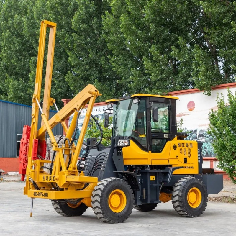Heavy Equipment For Construction - 太陽光発電所建設現場用ヘビーデューティー油圧スクリューパイルドライバー杭打ち機