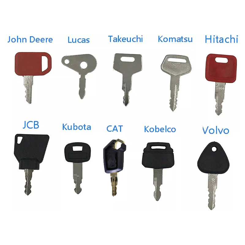 Heavy Equipment Keys Master Set - 農業 + 重工業用マスターキー点火セット 10 個