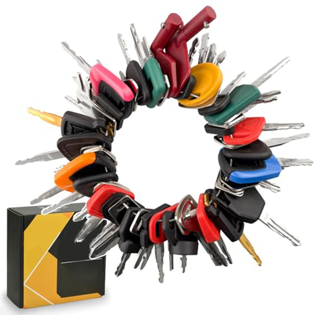 Heavy Equipment Keys Master Set - 50個の重機キー マスターセット 建設機械イグニッションキー 多くのブランドに対応 トラクター 農業用重機用