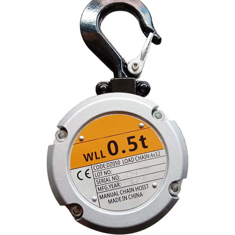 Electric Chain Hoist - ミニハンドチェーンホイスト、0.25トン小型手動ホイスト、合金チェーンホイスト、アルミ合金ハンドチェーンホイスト500KG耐荷重