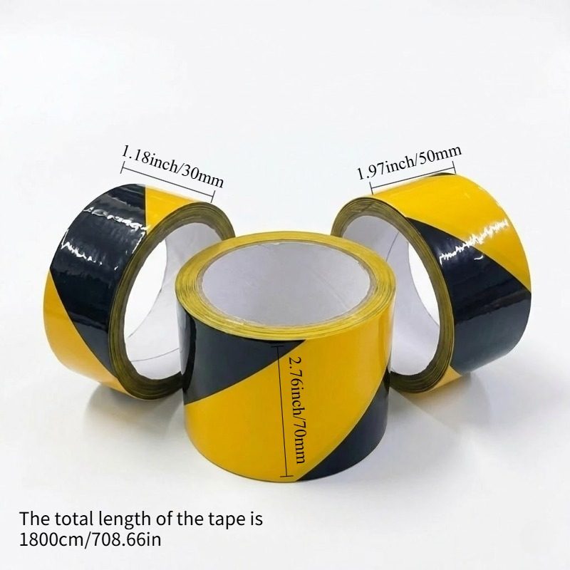 YITAPE 黒黄色危険警告テープ高耐久床標識安全ストライプ - Heavy Equipment Yellow のレビューと価格