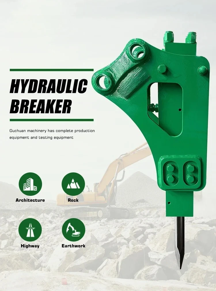 ミニバックホー掘削機油圧ブレーカージャックハンマーSB10、 - Heavy Equipment Breaker のレビューと価格