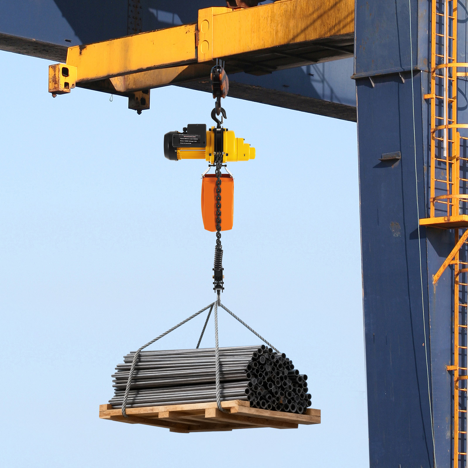 110V電動チェーンホイスト、揚程10フィート、ダブルチェー - Electric Chain Hoist のレビューと価格
