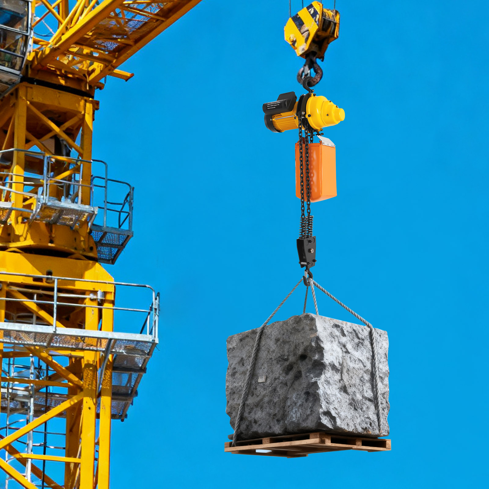 110V電動チェーンホイスト、揚程10フィート、ダブルチェー - Electric Chain Hoist のレビューと価格