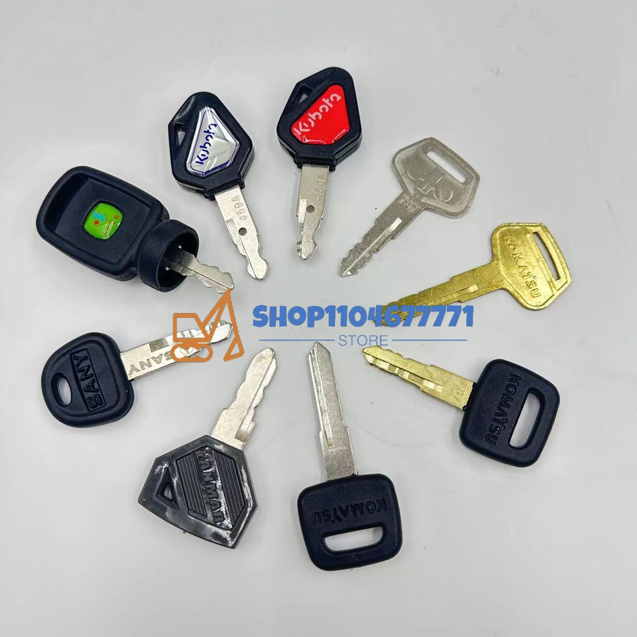 25個入り掘削機キー、Cat、Yanmar 52160キー、 - Heavy Equipment Keys Master Set のレビューと価格