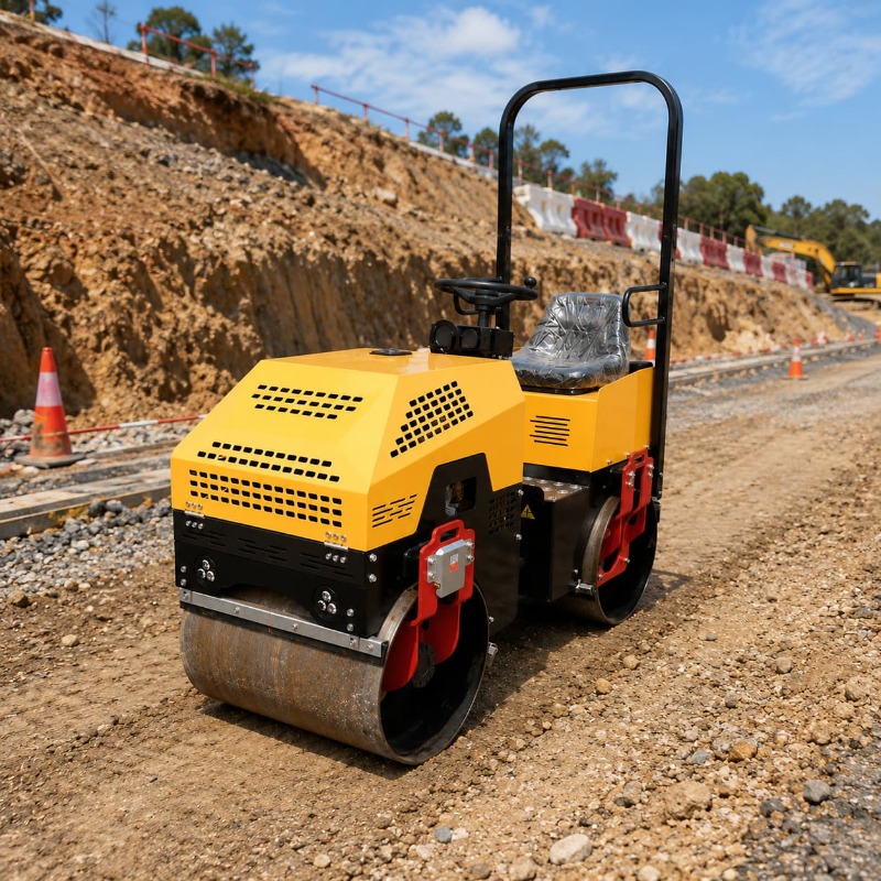 ダブルドラム振動式ロードローラーコンパクタヘビーデューティー - Heavy Equipment For Construction のレビューと価格