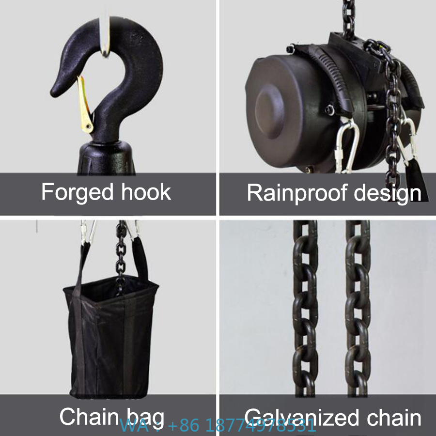 電動チェーンホイスト 500kg 1t 2t ステージホイス - Electric Chain Hoist のレビューと価格