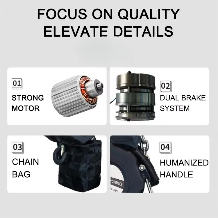 電動チェーンホイスト 500kg 1t 2t ステージホイス - Electric Chain Hoist のレビューと価格