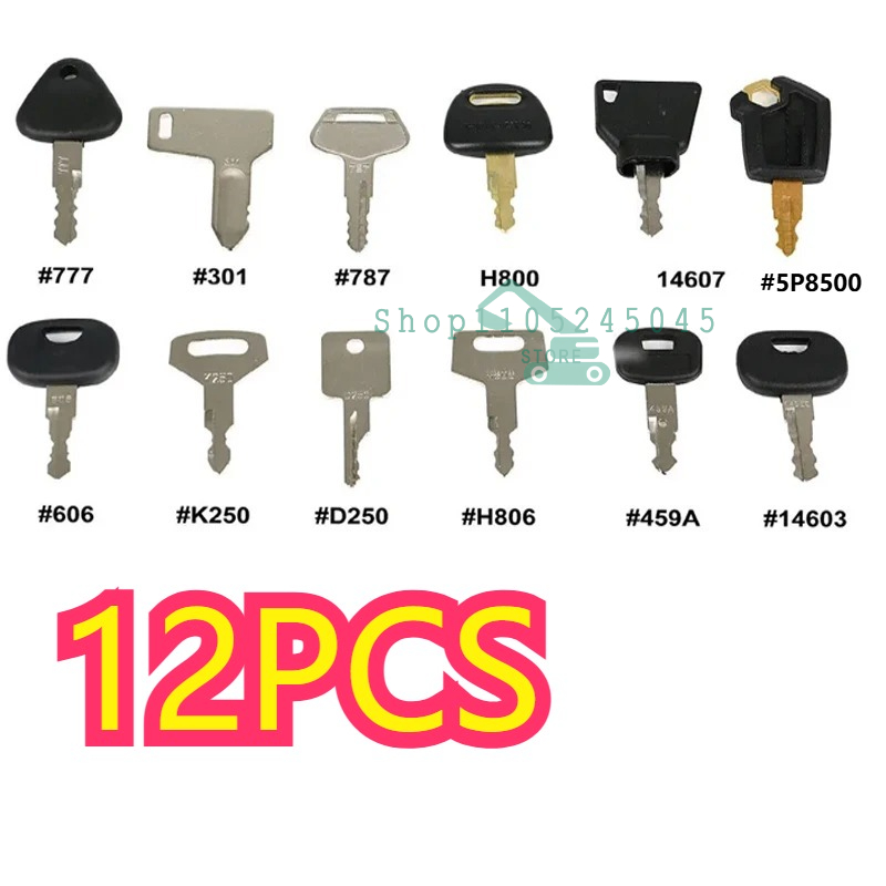 28/21/12個入りマスターイグニッションキーセット、掘削 - Heavy Equipment Keys Master Set のレビューと価格