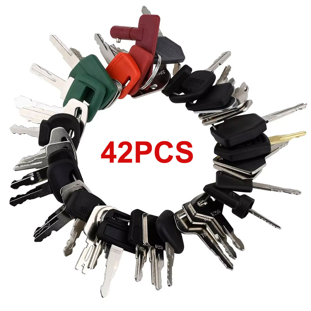 キャタピラー建設用イグニッションキー,42キー,重機,掘削機 - Heavy Equipment Keys Master Set のレビューと価格