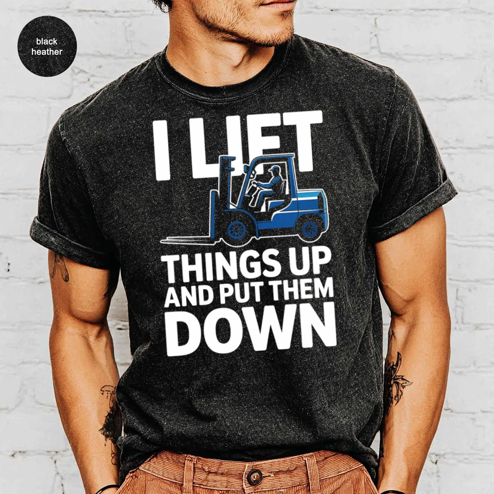 フォークリフトオペレーター Tシャツ 倉庫労働者 ロジスティ - Heavy Equipment Logistics のレビューと価格