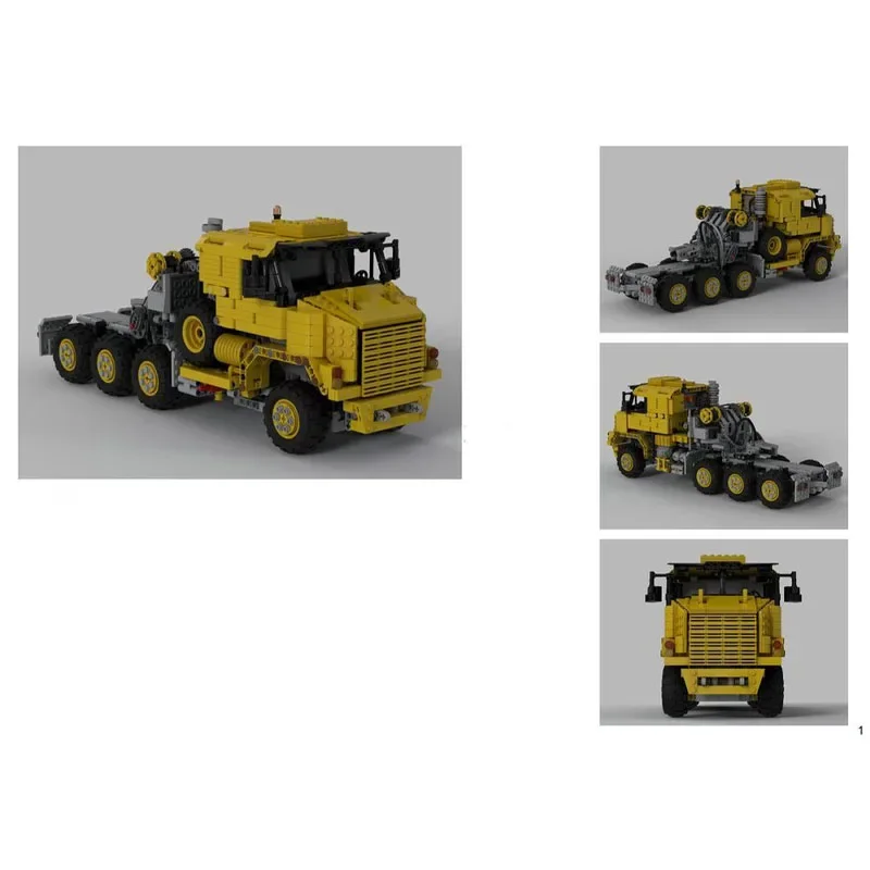 MOC-34802 黄色のトラック M1070 重機運搬車  - Heavy Equipment Yellow のレビューと価格