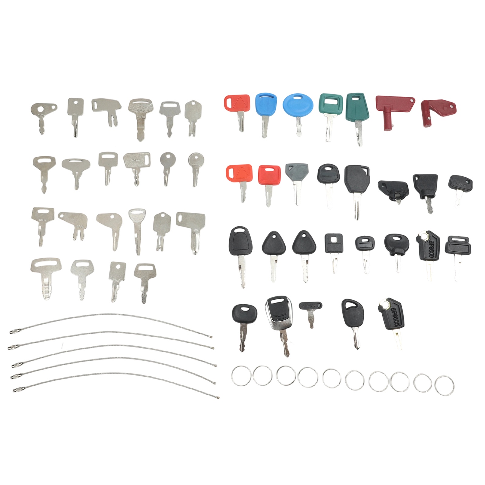 50個入り重機キーマスターセット、建設機械用イグニッションキ - Heavy Equipment Keys Master Set のレビューと価格